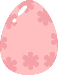 Easter Egg With Floral Pattern