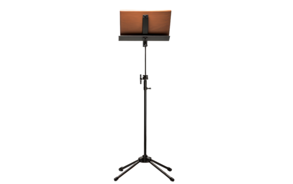 Melodies with a Music Stand for Versatile Instrumentation on a White or Clear Surface PNG Transparent Background