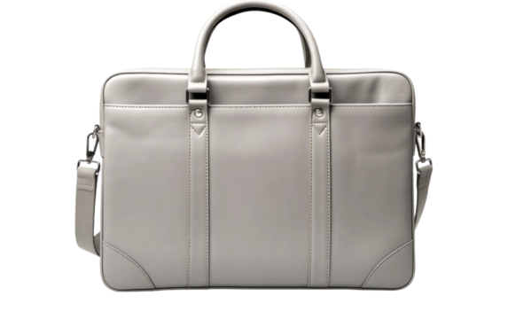 Business with an Aluminum Laptop Bag for Sleek Portability on a White or Clear Surface PNG Transparent Background