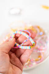 Colorful Clay Beads Set for Creative Kids' Bracelet Making