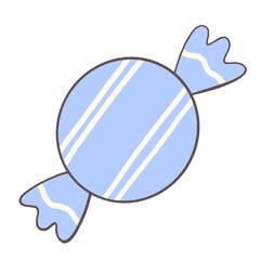 nice and cute blue candy Used to decorate the workpiece