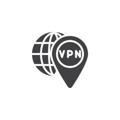Virtual private network connection vector icon