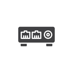 Ethernet Switch vector icon