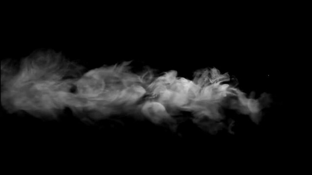 Smog effect with black background