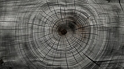 Old wood texture, Lining boards wall, Wooden background pattern, Showing growth rings, Warm gray cut wood texture, Rough organic tree rings with close up of end grain