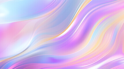 Obraz premium Ethereal Elegance, Seamless Trendy Iridescent Rainbow Foil Texture