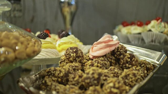 Delicious Candy Bar With Sweets and Candies 4k