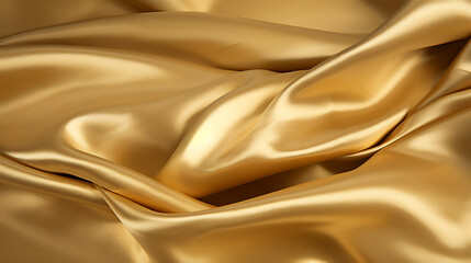 Fototapeta premium Luxurious gleam, dold metallic foil silk fabric background