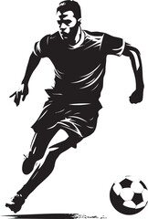 ChampionCraft Dynamic Soccer Player VictoryVision Footballer Iconic Symbol