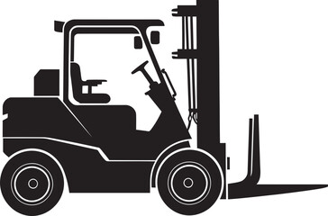 CargoMover Dynamic Forklift Logo PalletPulse Forklift Vector Icon