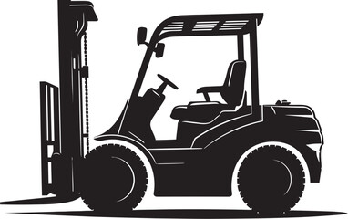 LiftCraft Dynamic Forklift Logo CargoCarrier Forklift Vector Icon