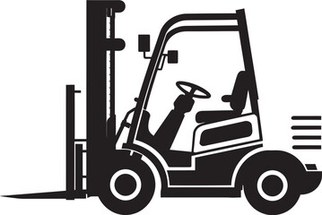 LiftWise Iconic Forklift Design PalletPulse Dynamic Forklift Logo