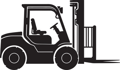 ForkliftForce Forklift Vector Icon LoadLift Dynamic Forklift Emblem