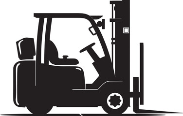 LiftTech Vector Forklift Symbol WarehouseWheels Iconic Forklift Design