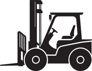 LiftWise Forklift Vector Icon LiftCraft Dynamic Forklift Emblem