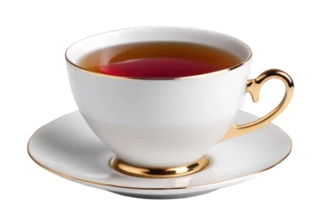 Fotobehang cup of tea isolated on transparent background © drimerz