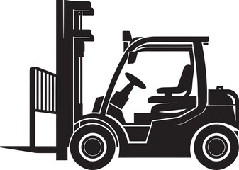 ForkliftForce Dynamic Forklift Logo LoadLift Forklift Vector Icon