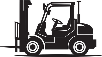 LiftWise Forklift Vector Icon LiftCraft Dynamic Forklift Emblem