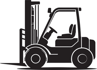 CargoMover Dynamic Forklift Logo WarehouseWheels Forklift Vector Icon