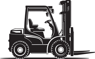 Warehousia Forklift Vector Icon LoadLift Dynamic Forklift Emblem