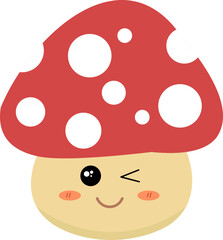 Cute Cartoon Mushroom