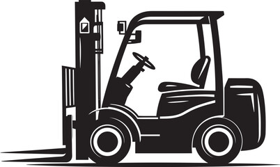 LiftWise Forklift Vector Icon LiftCraft Dynamic Forklift Emblem