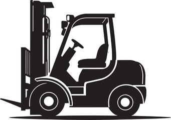 LoadLift Dynamic Forklift Emblem Liftology Vector Forklift Symbolism