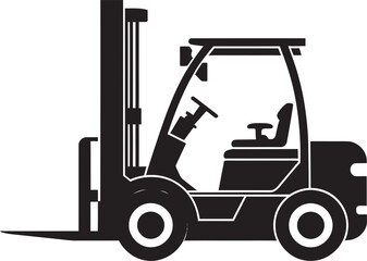 ForkliftForce Dynamic Forklift Logo LoadLift Forklift Vector Icon