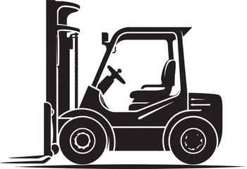 CargoMover Dynamic Forklift Logo PalletPulse Forklift Vector Icon
