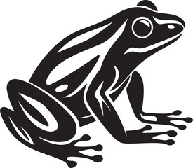 FroggieFocus Vector Frog Symbol HoppyHaven Frog Iconic Design