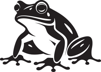 PondPulse Frog Vector Icon FrogForm Dynamic Frog Emblem