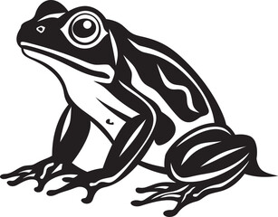 JungleJump Iconic Frog Design RibbitRush Dynamic Frog Logo