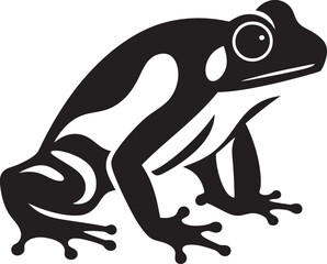 RibbitRush Dynamic Frog Logo ToadTrove Frog Vector Icon