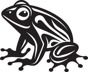 SwampStyle Vector Frog Symbolism JungleJump Iconic Frog Design