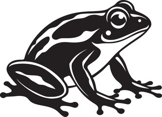 ToadTrove Frog Vector Icon LeapLife Dynamic Frog Emblem