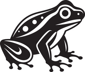RibbitRush Dynamic Frog Logo ToadTrove Frog Vector Icon