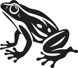 JungleJump Iconic Frog Design RibbitRush Dynamic Frog Logo