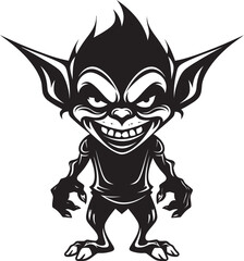 DiabolicalDwarf Cartoon Evil Goblin GoblinGloom Dynamic Vector Icon