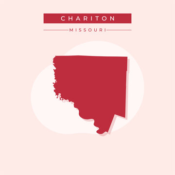 Vector illustration vector of Chariton map Missouri