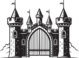 KingdomPortal Castle Gate Symbol CastleWatch Gate Emblem Design