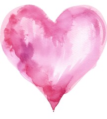 Watercolor Heart Blending Passion and Artistry - Generative AI