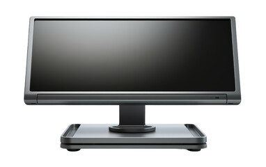 Lift Your Monitor to Eye Level with this Smart Riser Stand on a White or Clear Surface PNG Transparent Background