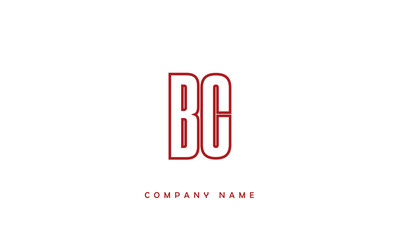 BC, CB, B, C Abstract Letters Logo Monogram