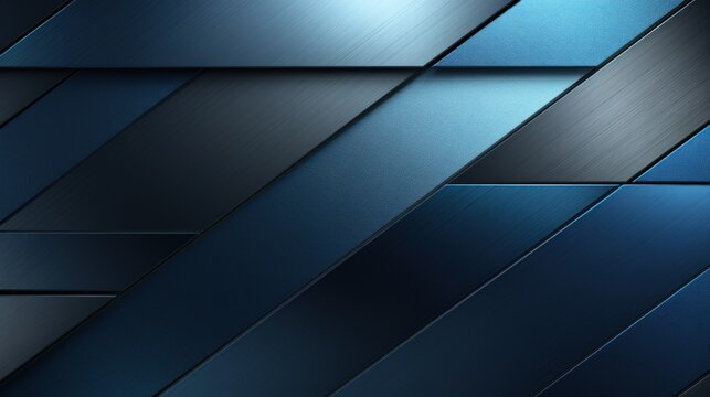 Rendering 3d shiny metal silver background with blue textured overlap layer on the dark shadow.
