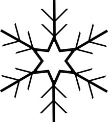 snowflake on a white background