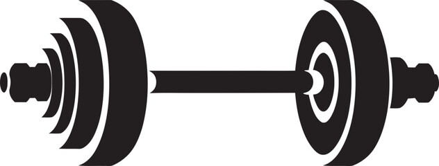 TitanicLift Dumbbell Icon Design MightyTone Robust Symbol