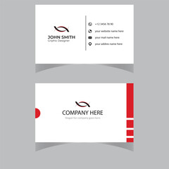 Modern Creative and Clean template. simple minimal Business Card layout design dark modern business card design template Modern presentation card 