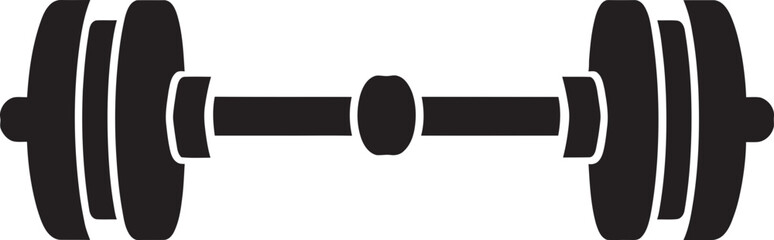 IronCore Weighty Dumbbell Emblem TitanGrip Vector Fitness Logo