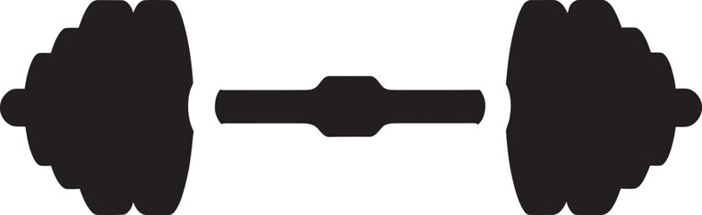 MegaLift Dumbbell Icon Design MuscleMaster Robust Symbol