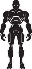 RoboForma Futuristic Android Emblem TechFrame Humanoid Bot Icon